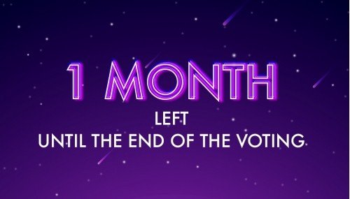 Image publishing: 1 month left until the end of the voting