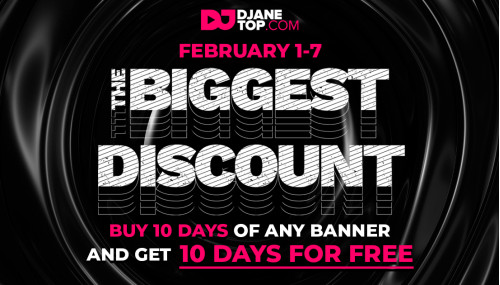 Image publishing THE BIGGEST DISCOUNT by DJANETOP